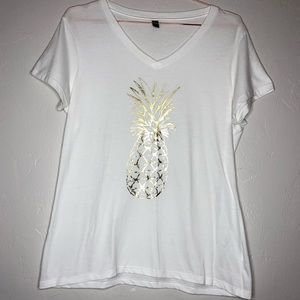 Adorable Gold Pineapple T-Shirt